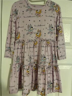 Bluey inspired bamboo dress with shorts